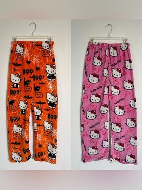 Hello kitty plush pj pants bundle.